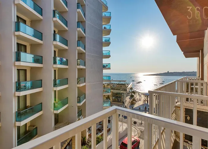 Seafront 2br Fully Equipped With Comfy Bed Qawra By 360 Estates * St. Paul's Bay