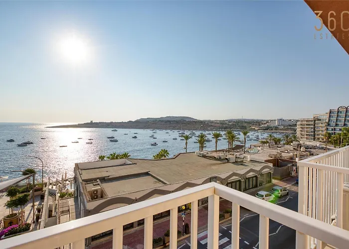 Seafront 2br Fully Equipped With Comfy Bed Qawra By 360 Estates